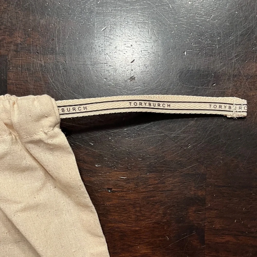 Set of 2 Tory Burch Drawstring Cotton Dust Bags, Approx 12” Wide x 14.5” Tall